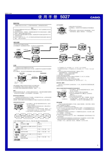 casio 卡西欧 5027